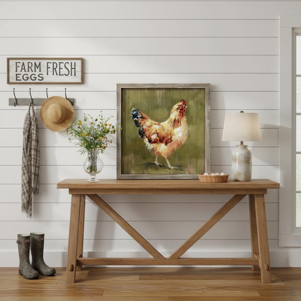 Vintage Rooster Farmhouse Kitchen Wall Art
