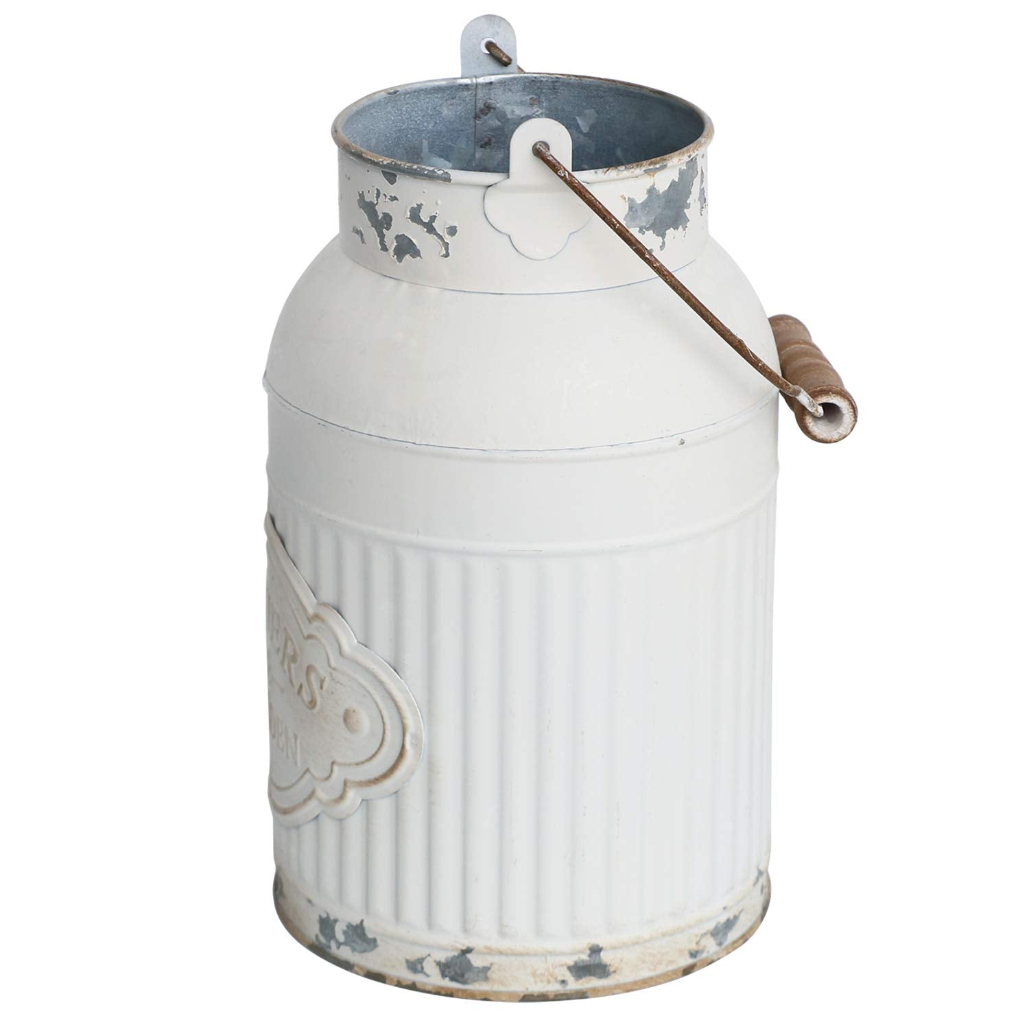 French Country Light Blue Rustic Jug Vase