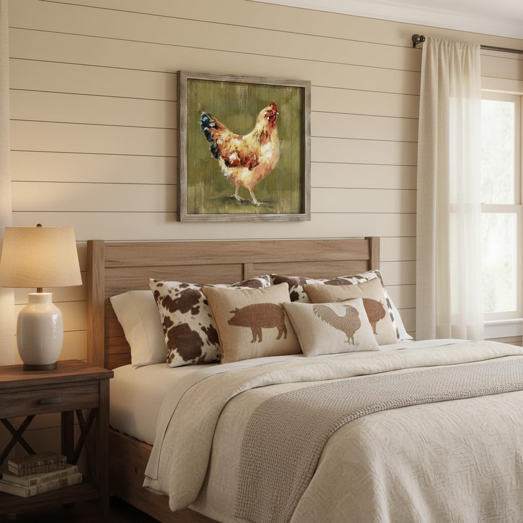 Vintage Rooster Farmhouse Kitchen Wall Art