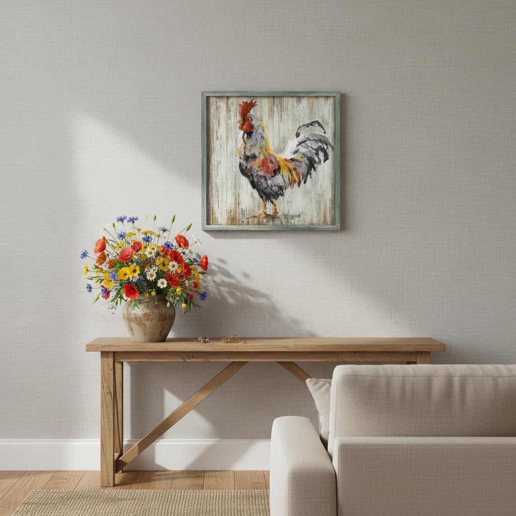 Vintage Rooster Farmhouse Kitchen Wall Art