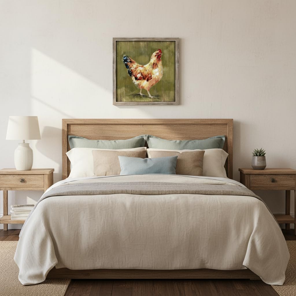 Vintage Rooster Farmhouse Kitchen Wall Art