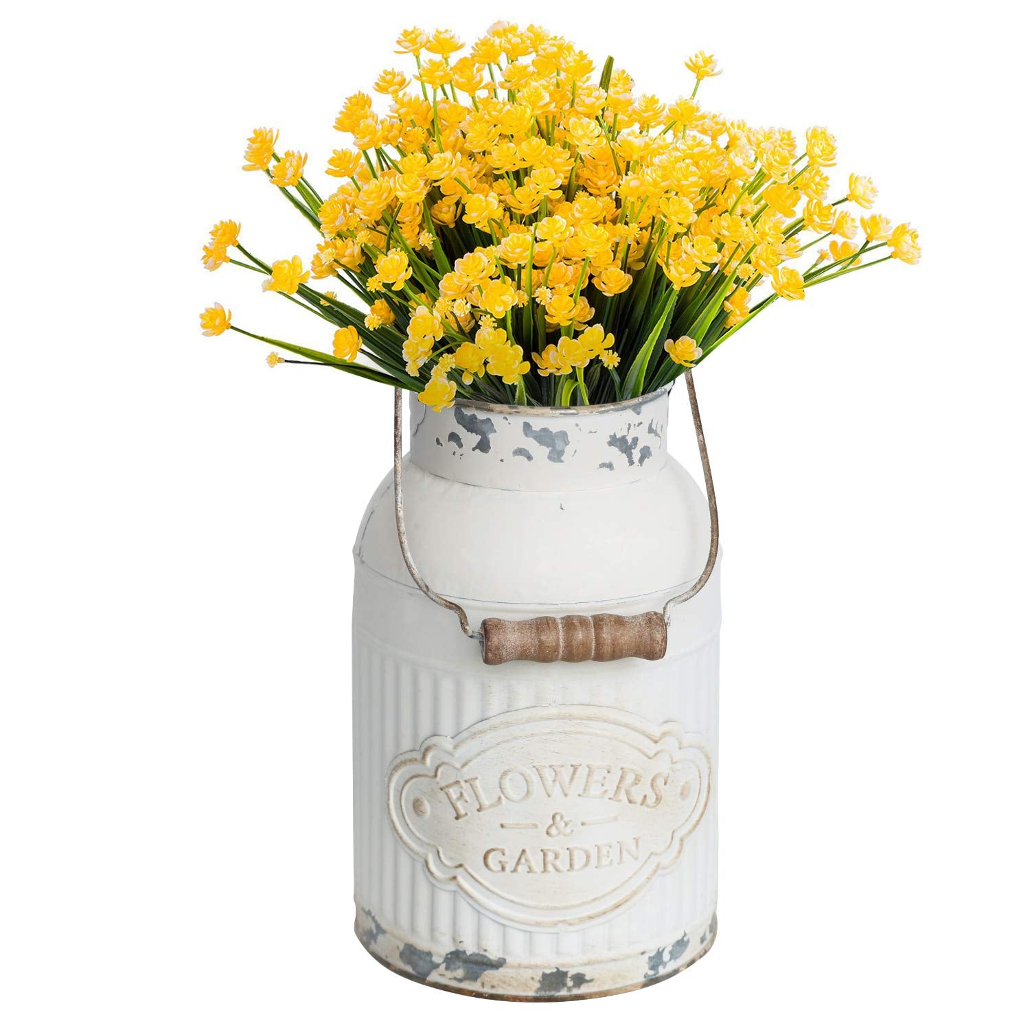 French Country Light Blue Rustic Jug Vase