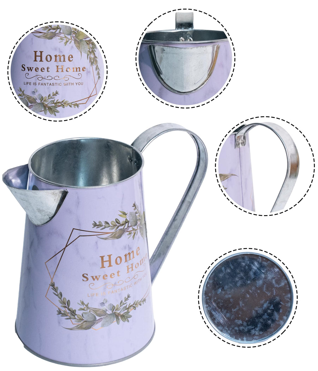 French Country Light Blue Rustic Jug Vase