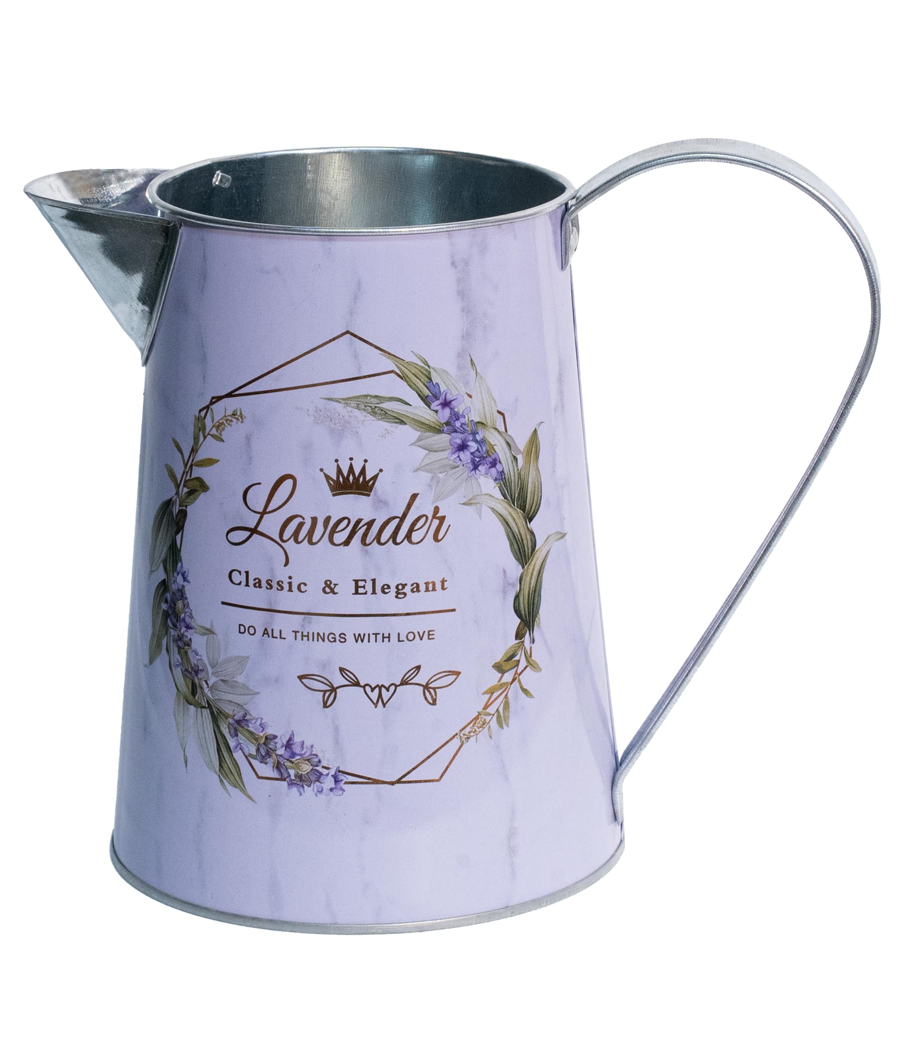 French Country Light Blue Rustic Jug Vase