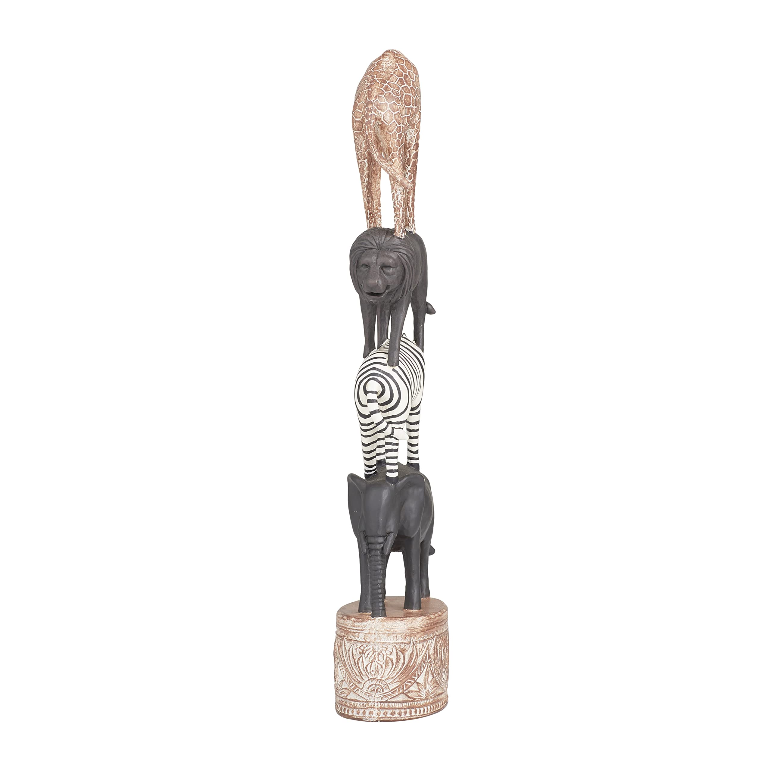 White Farmhouse Rooster Sculpture