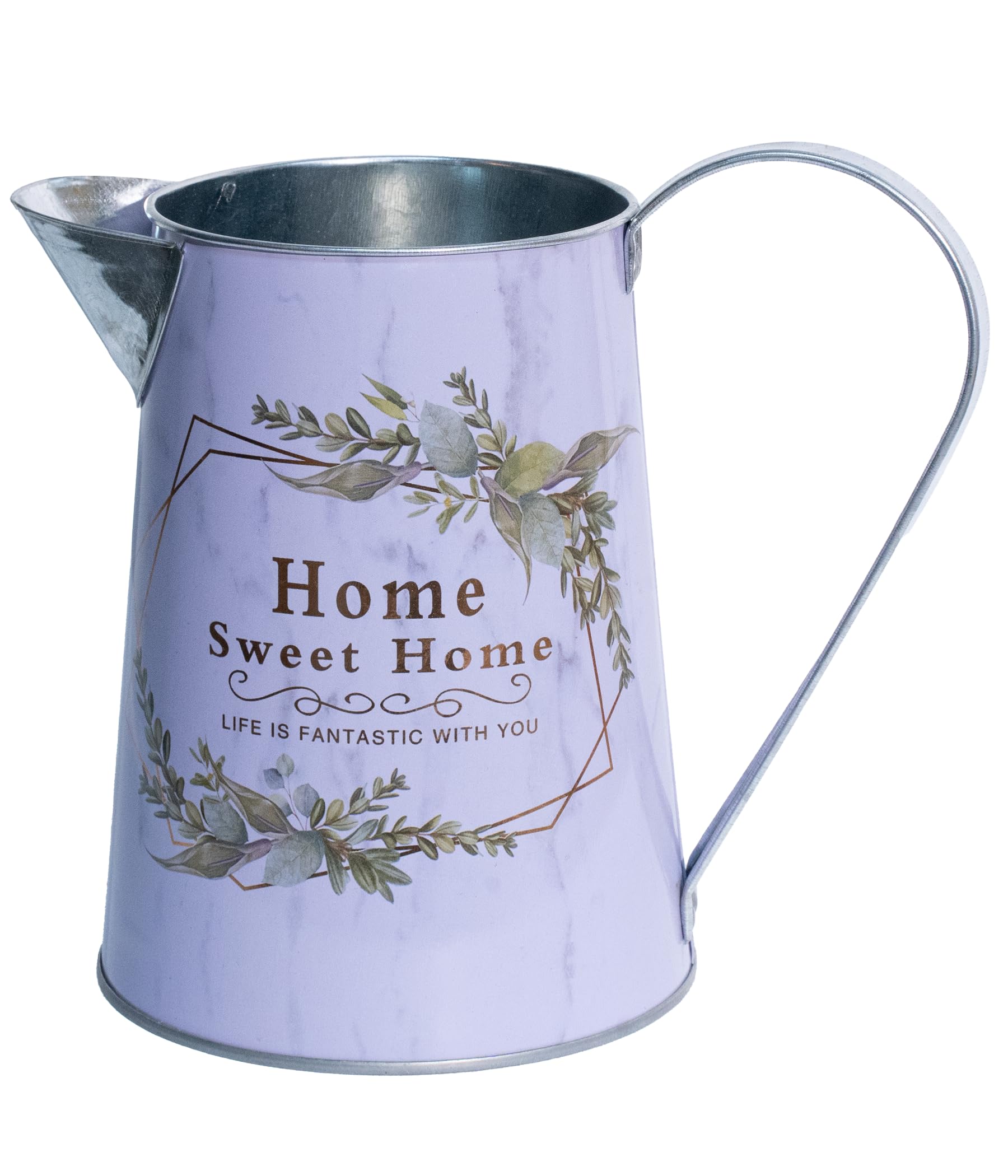 French Country Light Blue Rustic Jug Vase