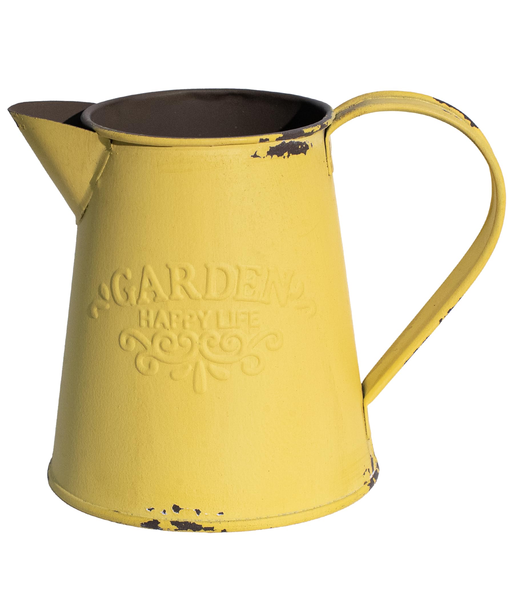 French Country Light Blue Rustic Jug Vase