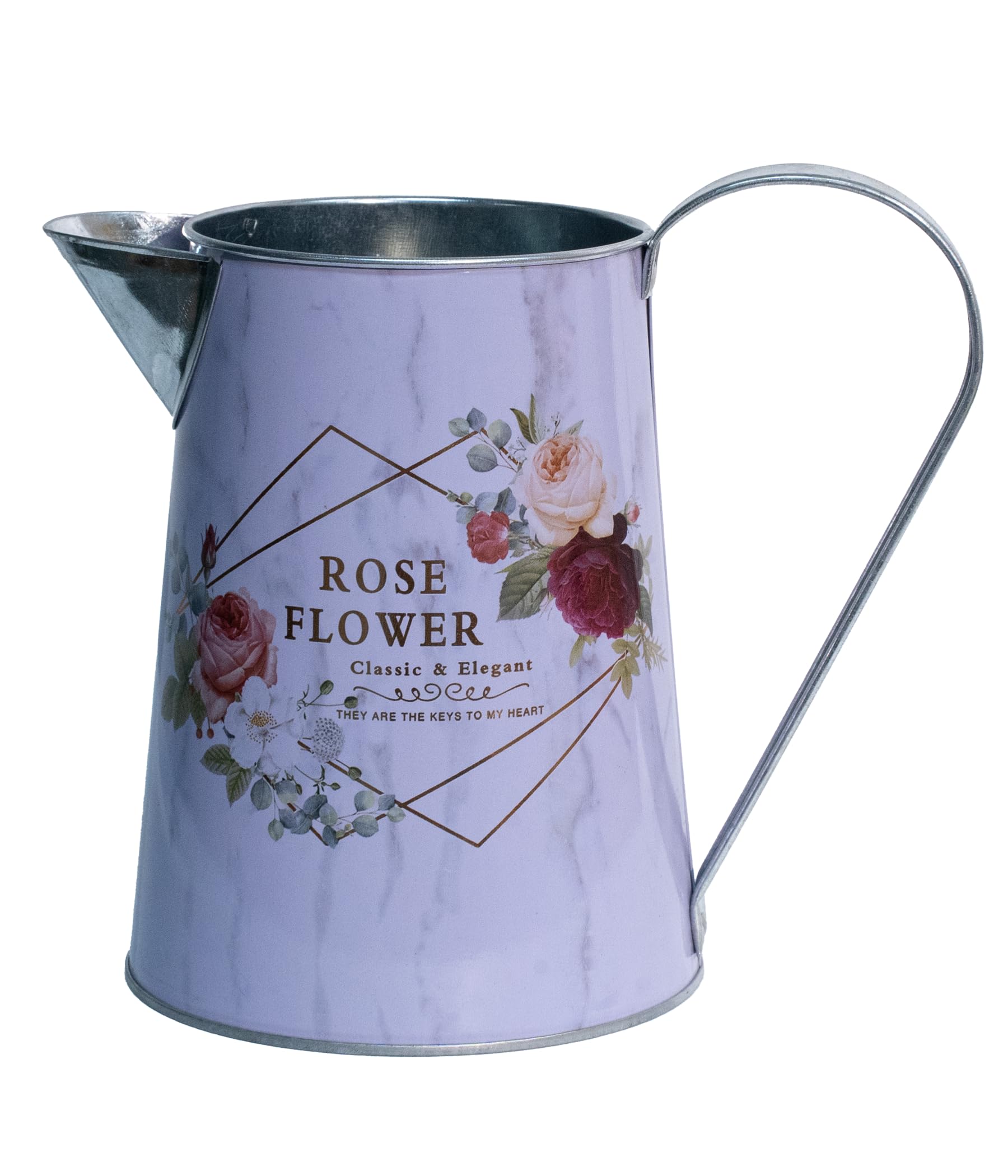 French Country Light Blue Rustic Jug Vase