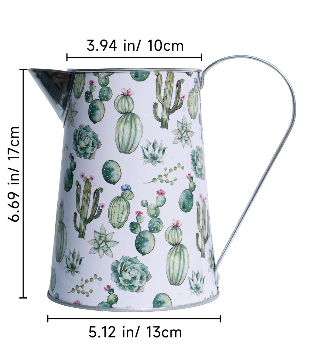 French Country Light Blue Rustic Jug Vase
