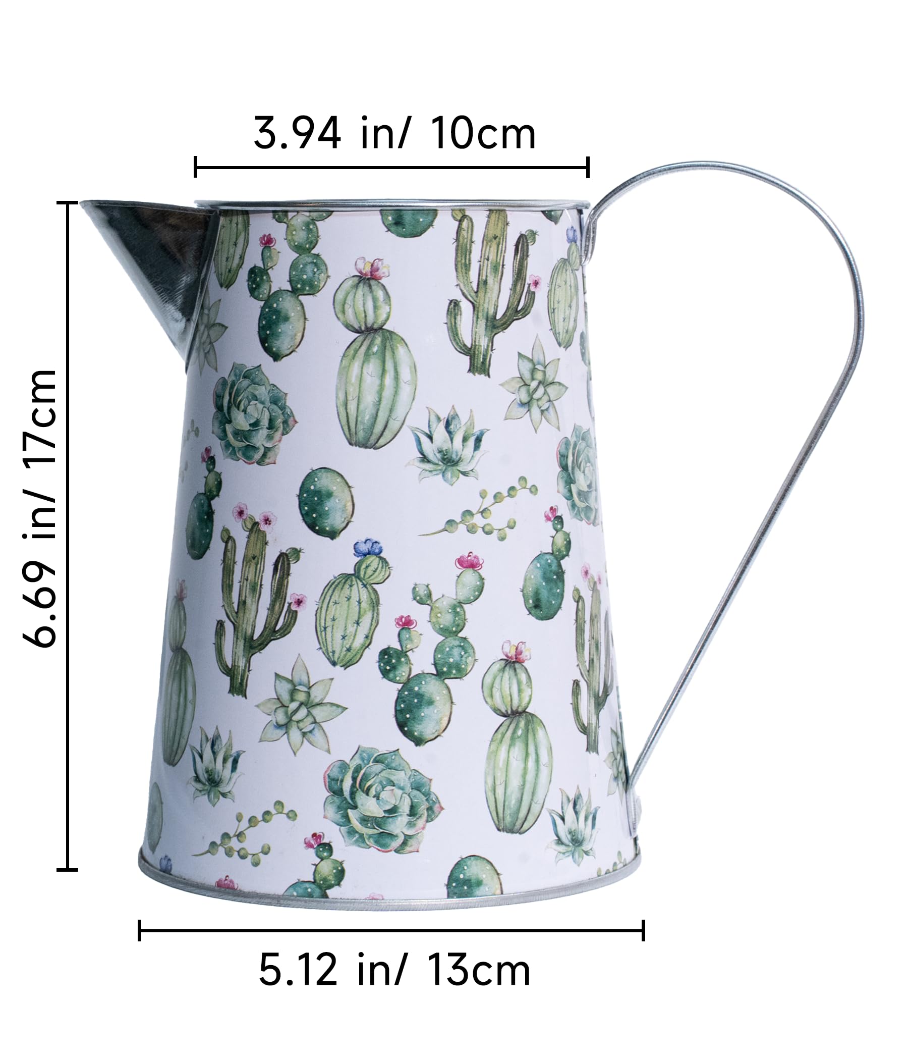 French Country Light Blue Rustic Jug Vase