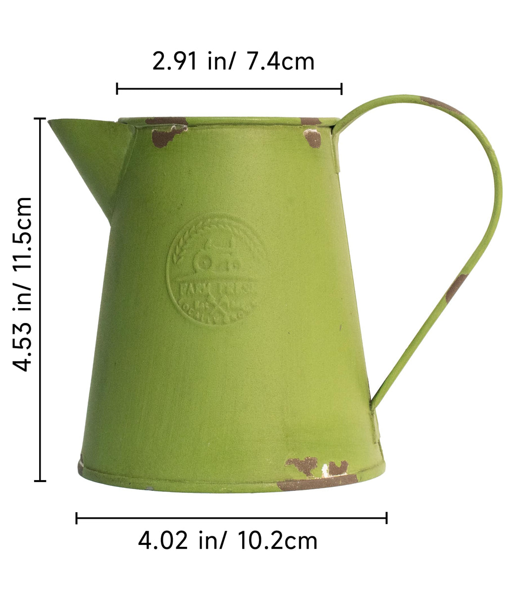 French Country Light Blue Rustic Jug Vase