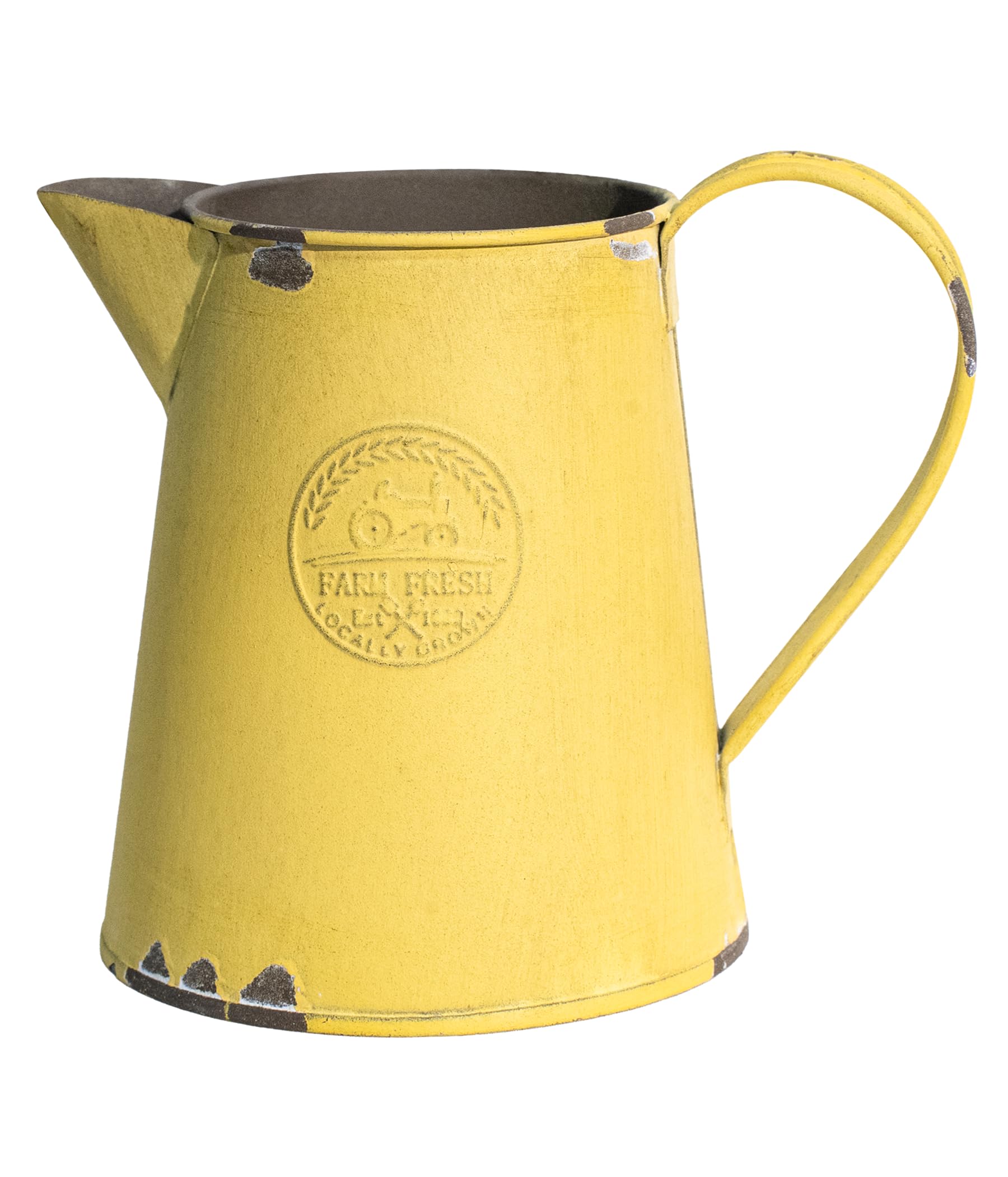 French Country Light Blue Rustic Jug Vase