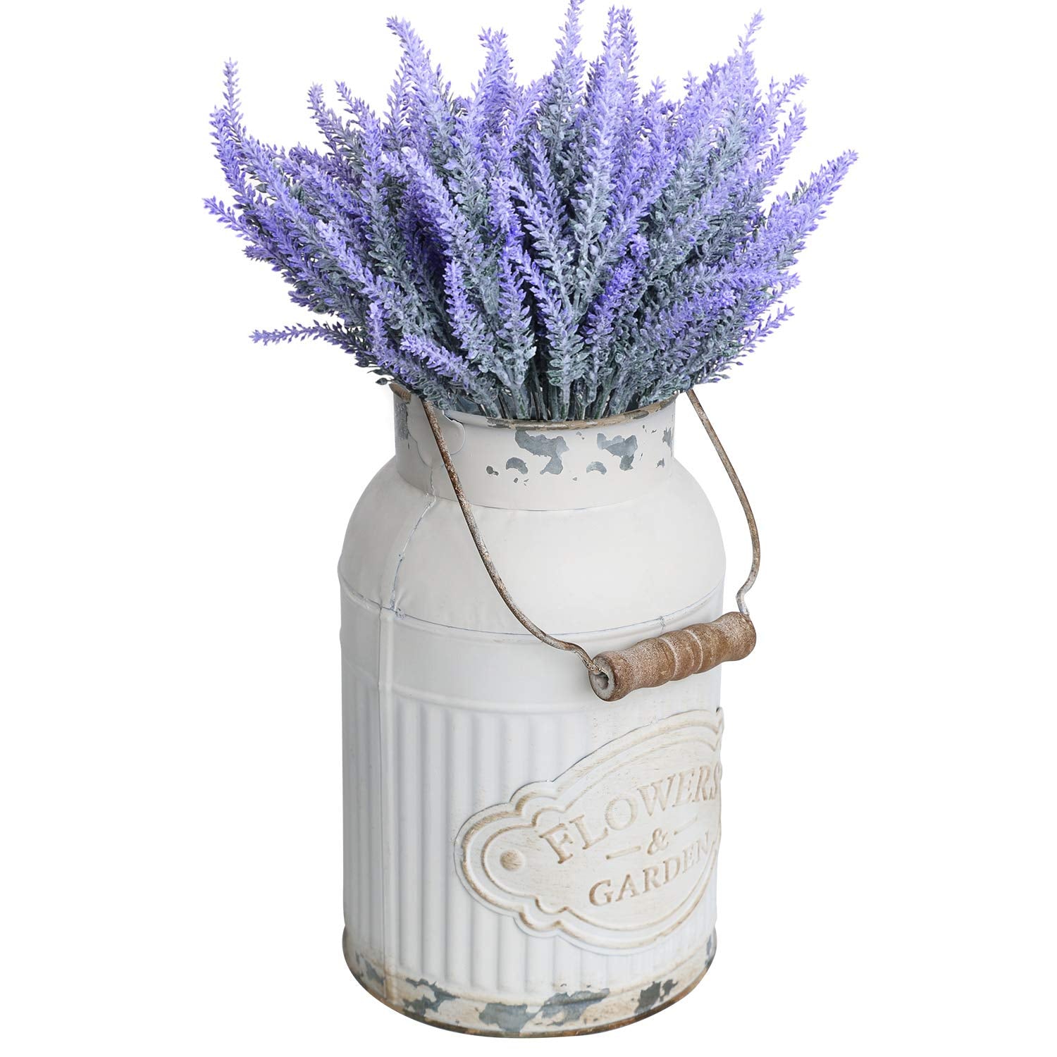 French Country Light Blue Rustic Jug Vase