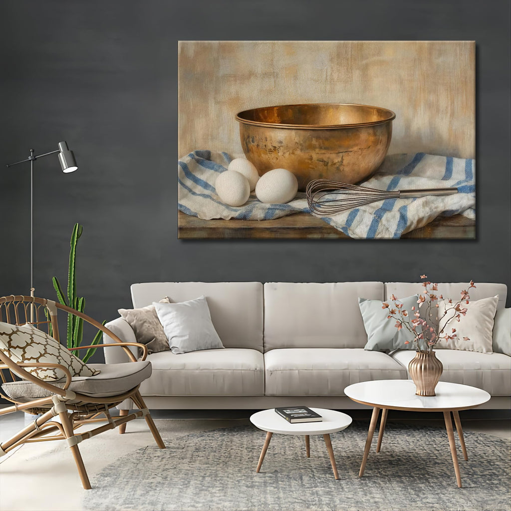 Framed French Country Kitchen Wall Art