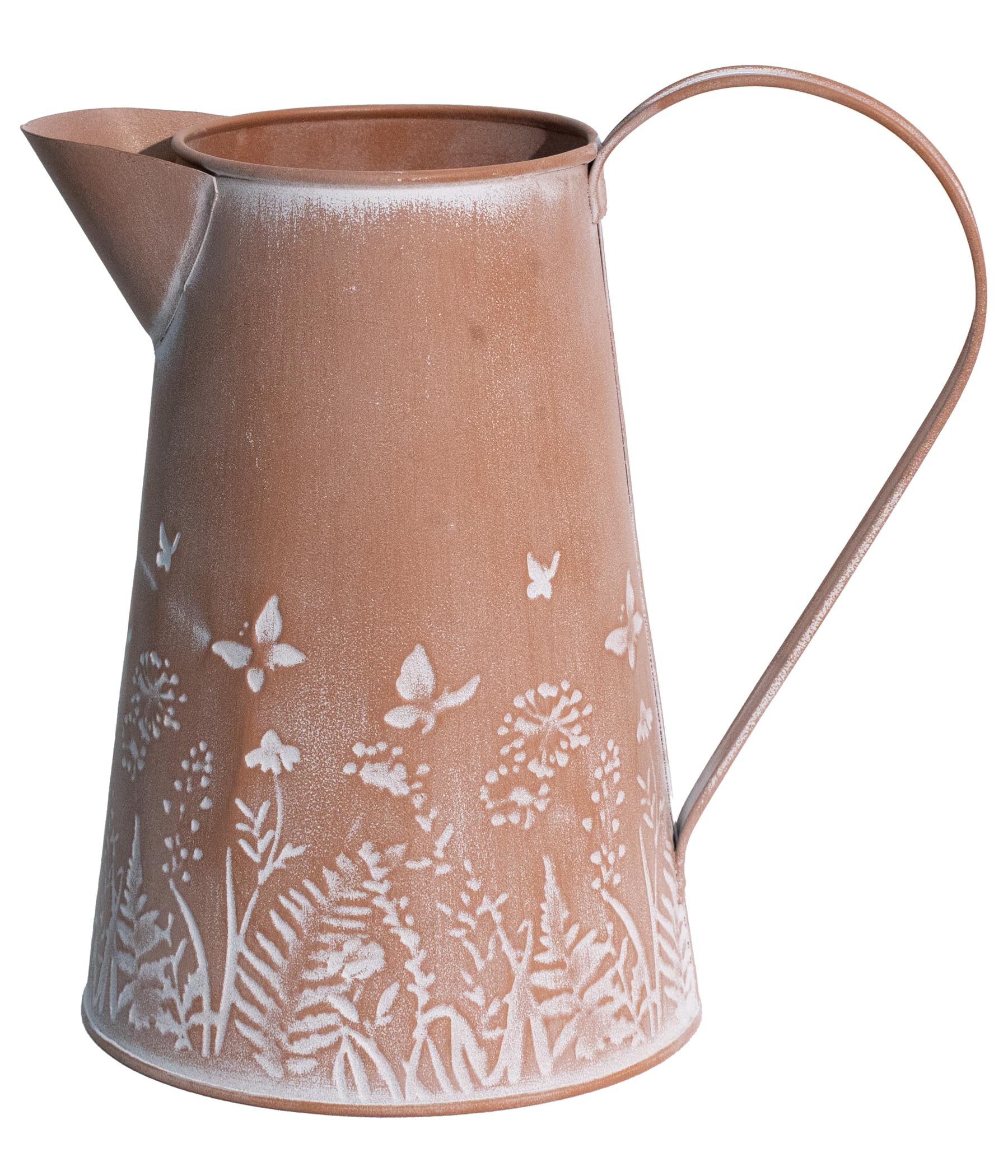 French Country Light Blue Rustic Jug Vase