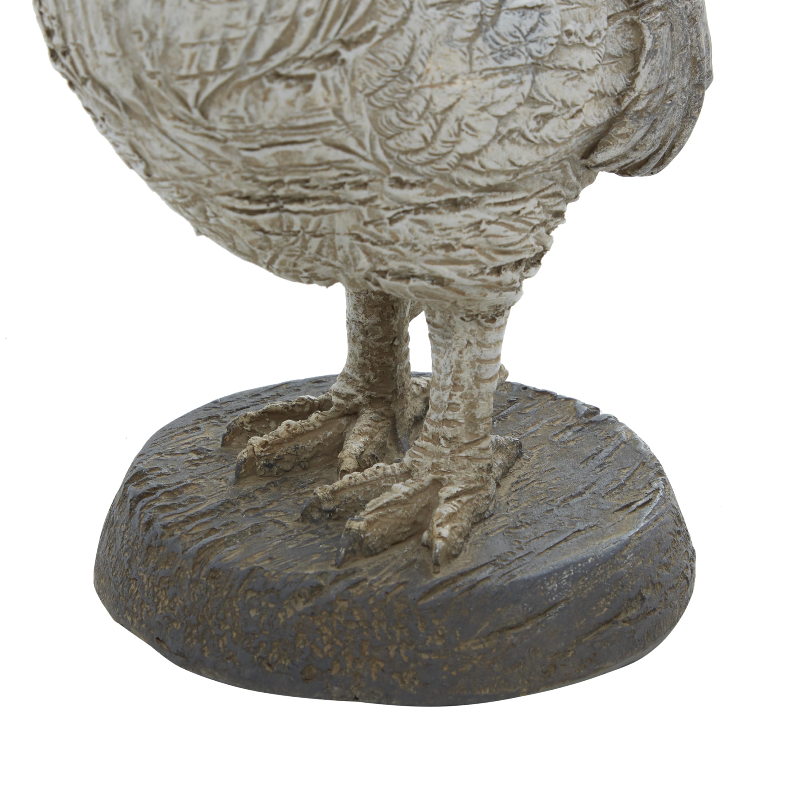White Farmhouse Rooster Sculpture