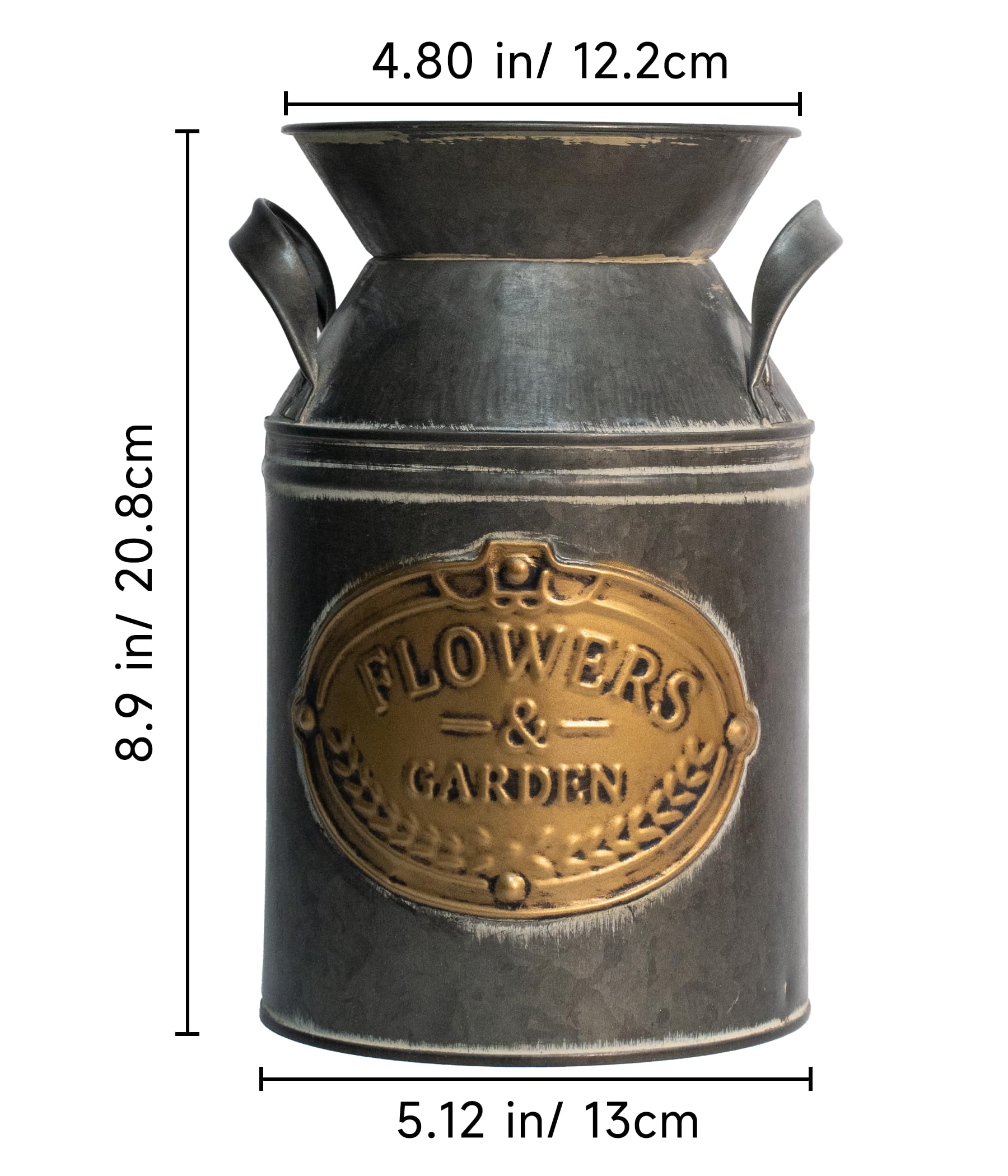 French Country Light Blue Rustic Jug Vase