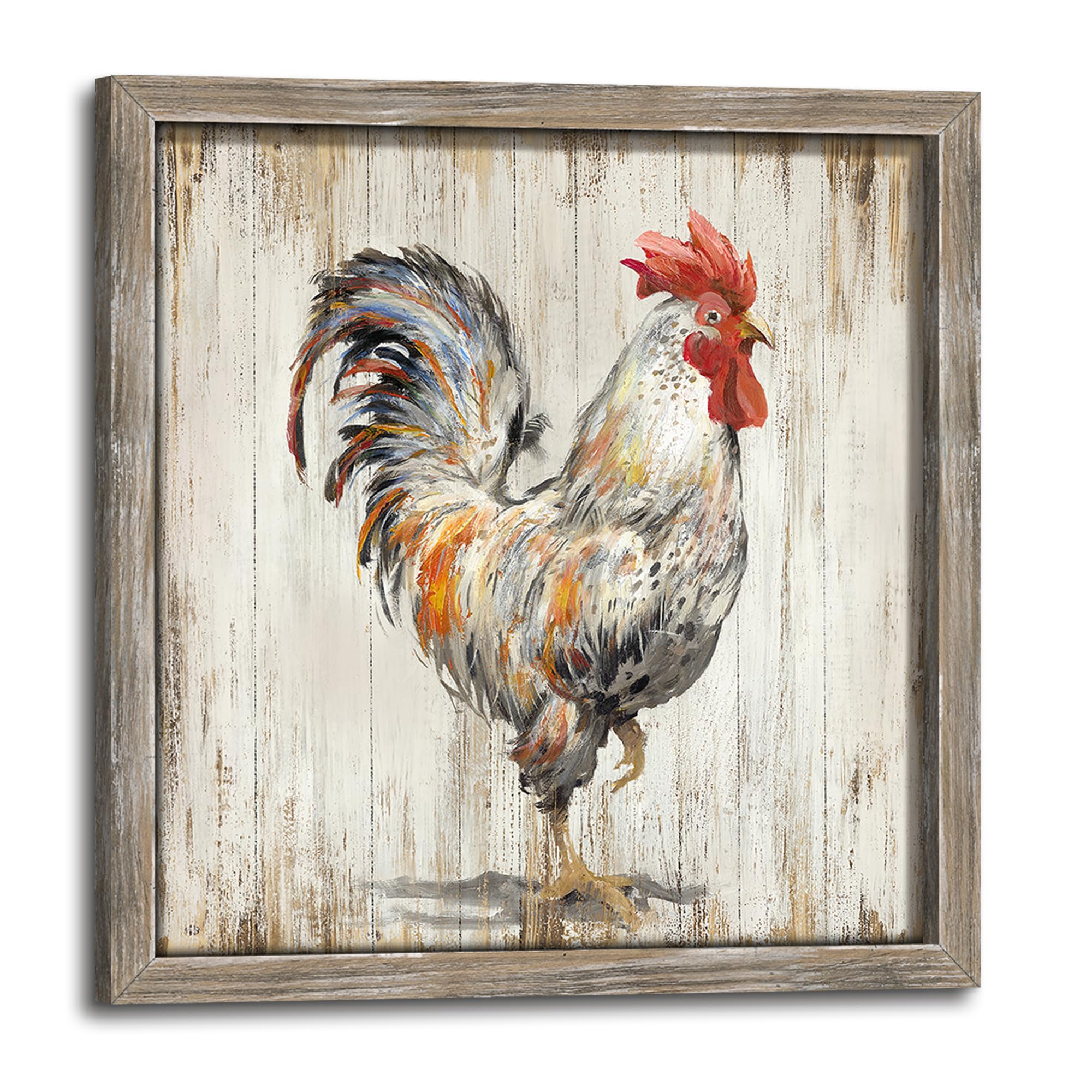 Vintage Rooster Farmhouse Kitchen Wall Art